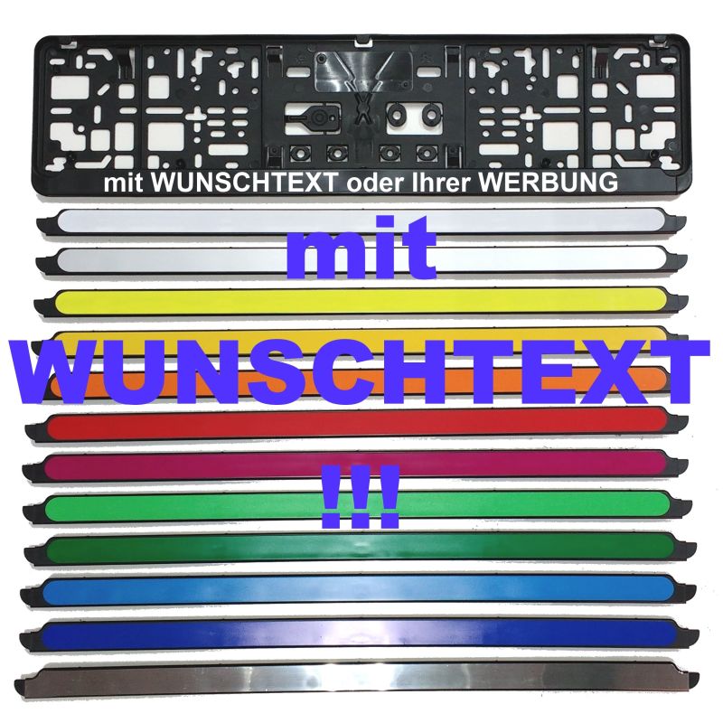 Kennzeichenhalter 520exclusiv - MIT INDIVIUELLEM WUNSCHTEXT! - für no, 4,95  €
